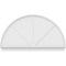Ekena Millwork Half Round 3 Spoke Architectural Grade PVC Combination Pediment, 86"W x 49-3/4"H x 2-3/4"P PEDPC086X500HRO03 - alternate 2